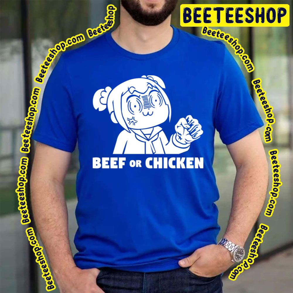 Popuko X Beef Or Chicken Pop Team Epic Trending Unisex T-Shirt Popuko X Beef Or Chicken Pop Team Epic Trending Unisex T-Shirt