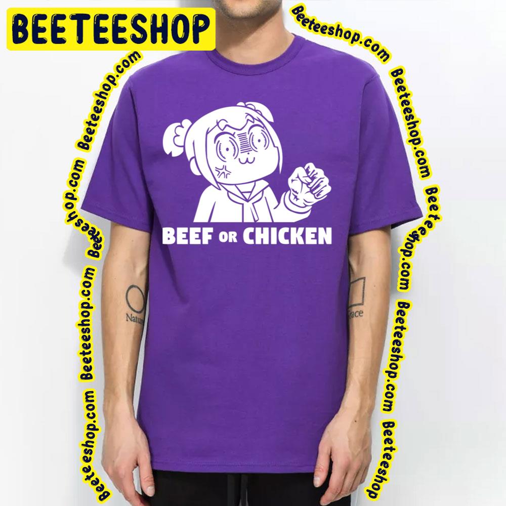 Popuko X Beef Or Chicken Pop Team Epic Trending Unisex T-Shirt Popuko X Beef Or Chicken Pop Team Epic Trending Unisex T-Shirt