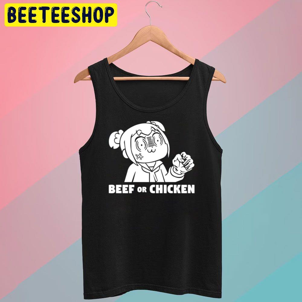 Popuko X Beef Or Chicken Pop Team Epic Trending Unisex T-Shirt Popuko X Beef Or Chicken Pop Team Epic Trending Unisex T-Shirt
