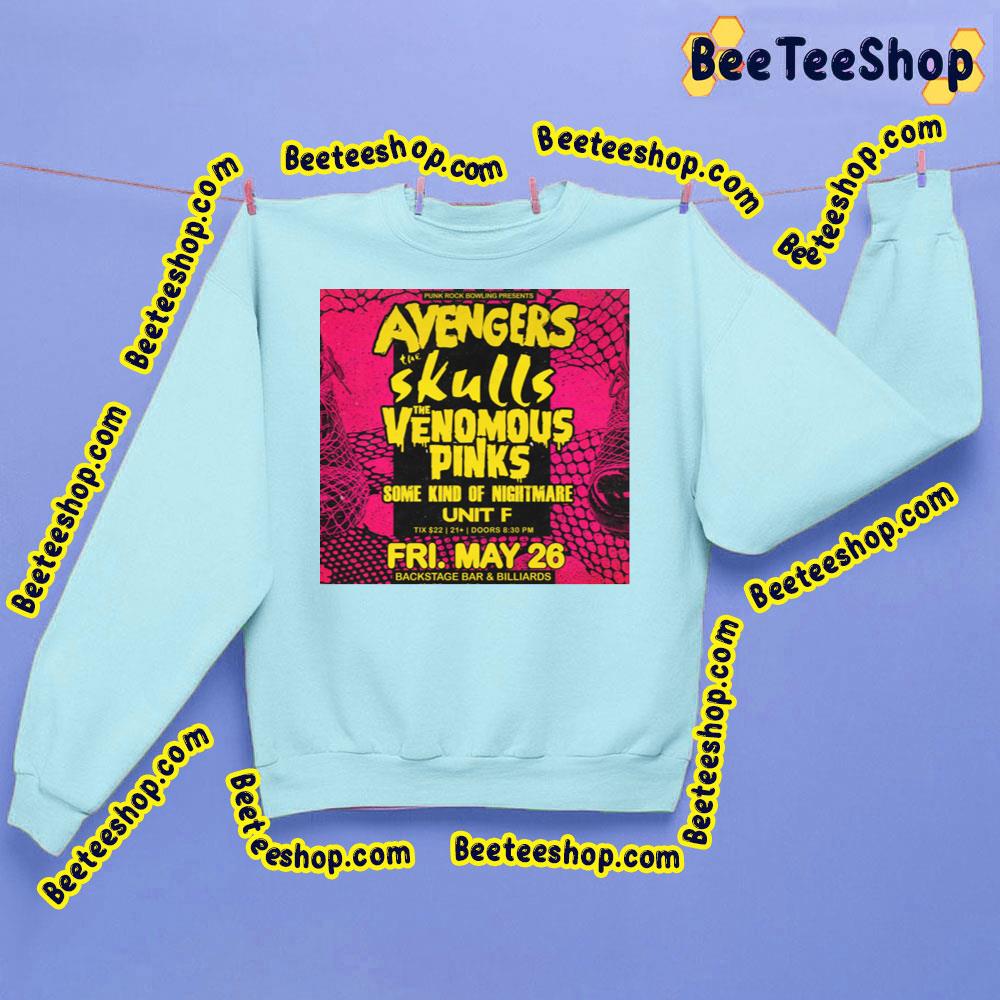 Punk Rock Bowling Avengers The Skulls The Venomous Pinks Trending Unisex Sweatshirt Punk Rock Bowling Avengers The Skulls The Venomous Pinks Trending Unisex Sweatshirt