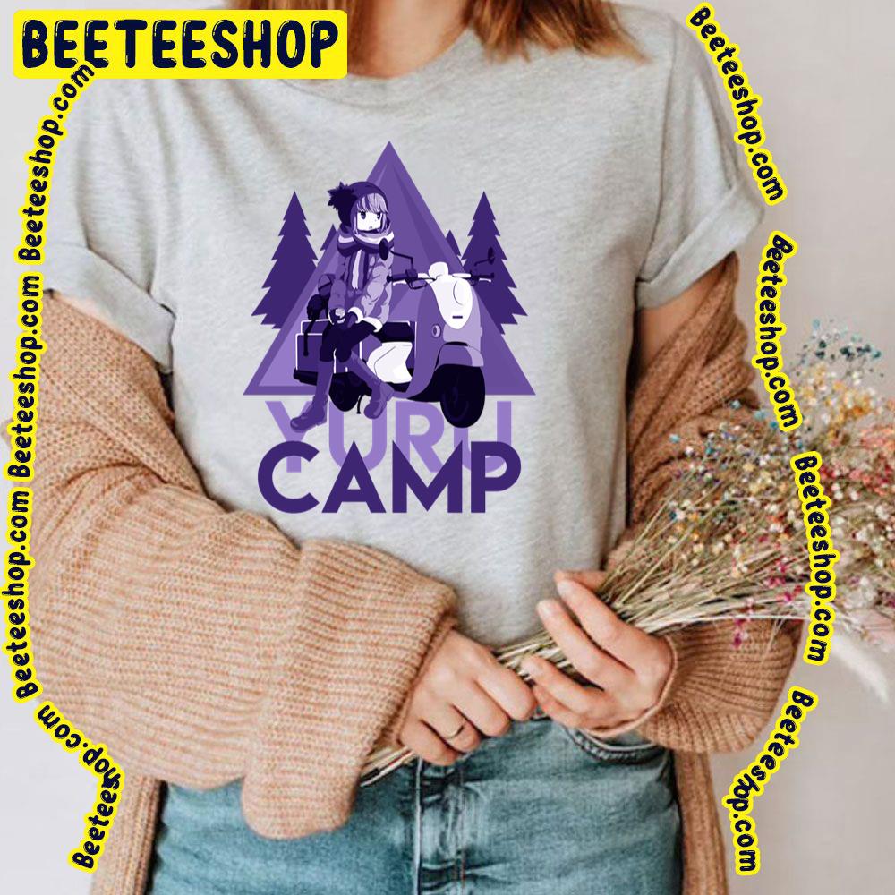 Purple Art Yuru Camp Trending Unisex T-Shirt Purple Art Yuru Camp Trending Unisex T-Shirt