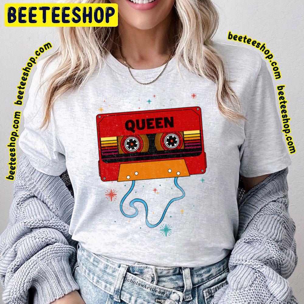 Queen Retro Vintage Cassette Tape Music Trending Unisex T-Shirt Queen Retro Vintage Cassette Tape Music Trending Unisex T-Shirt