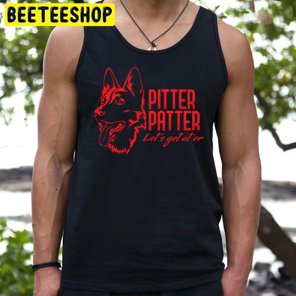 Red Art Pitter Patter Let’s Get At’er Trending Unisex T-Shirt Red Art Pitter Patter Let’s Get At’er Trending Unisex T-Shirt