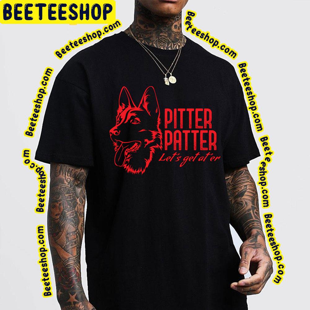 Red Art Pitter Patter Let’s Get At’er Trending Unisex T-Shirt Red Art Pitter Patter Let’s Get At’er Trending Unisex T-Shirt