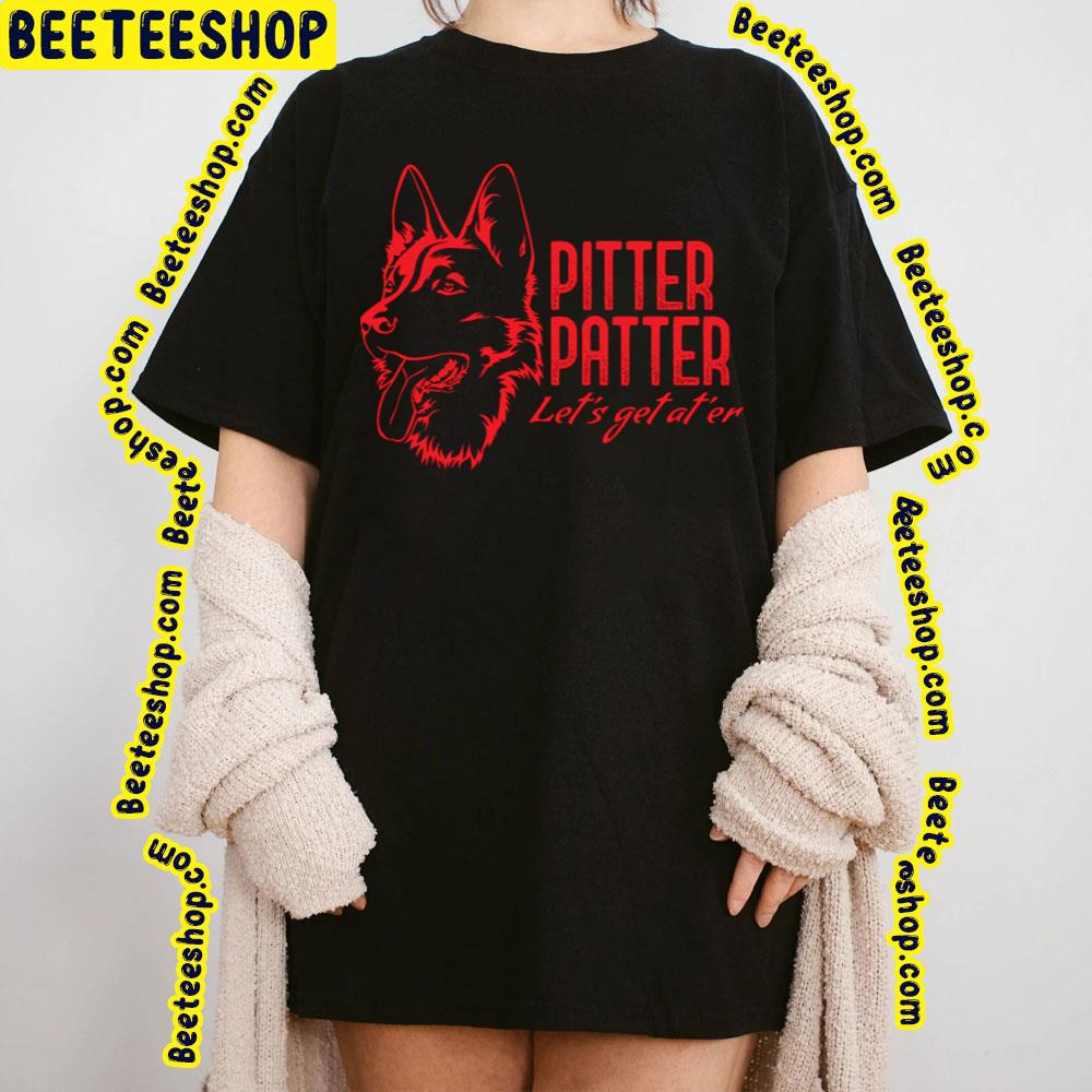 Red Art Pitter Patter Let’s Get At’er Trending Unisex T-Shirt Red Art Pitter Patter Let’s Get At’er Trending Unisex T-Shirt