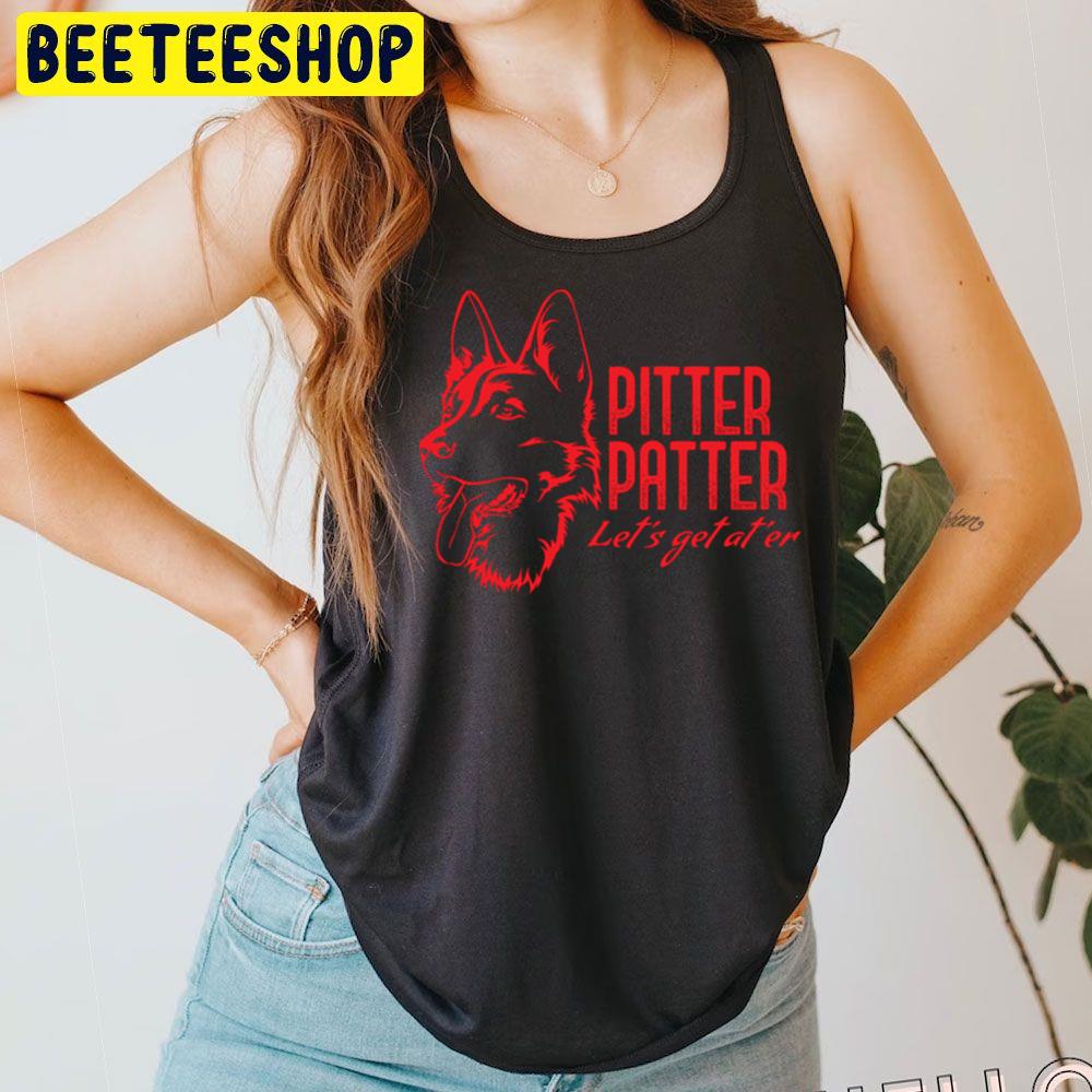 Red Art Pitter Patter Let’s Get At’er Trending Unisex T-Shirt Red Art Pitter Patter Let’s Get At’er Trending Unisex T-Shirt