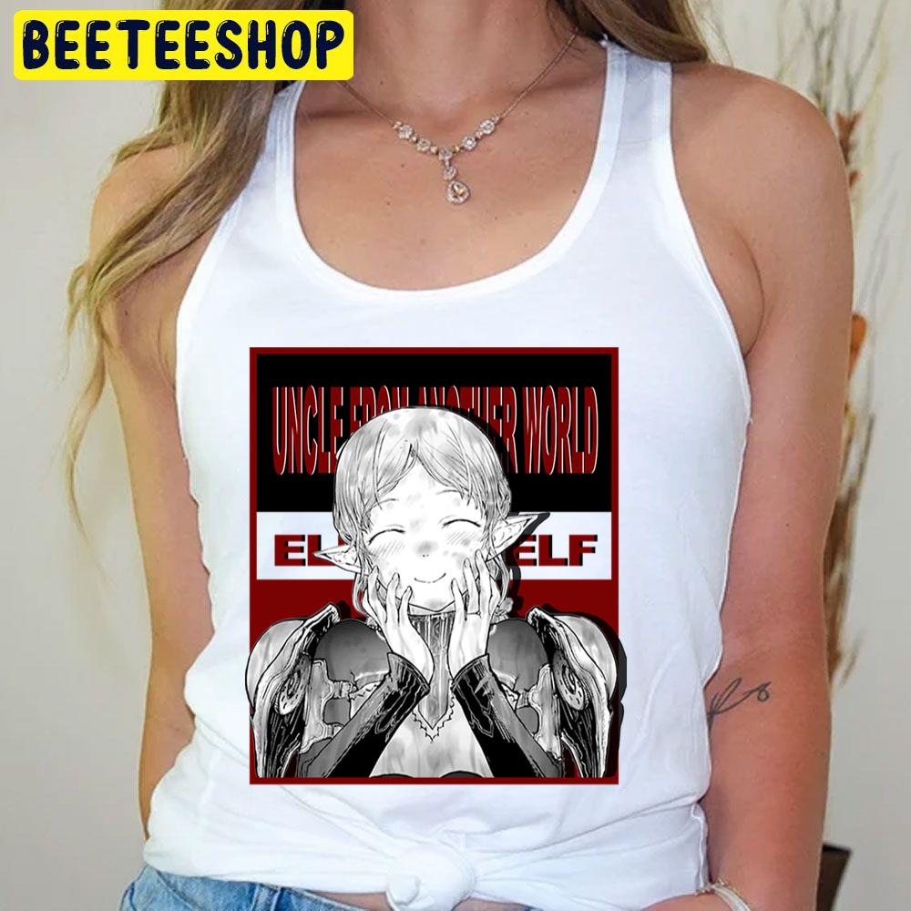 Red Black Art Elf Uncle From Another World Trending Unisex T-Shirt Red Black Art Elf Uncle From Another World Trending Unisex T-Shirt