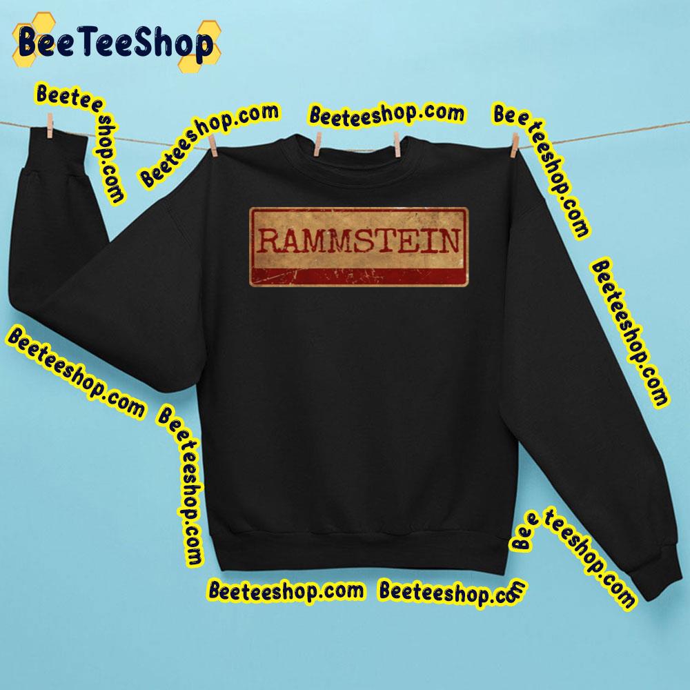 Red Gold Retro Rammstein Trending Unisex Sweatshirt Red Gold Retro Rammstein Trending Unisex Sweatshirt