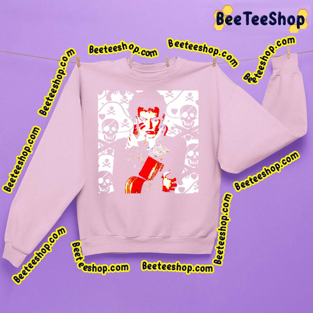 Red White Art Adam Ant Trending Unisex Sweatshirt Red White Art Adam Ant Trending Unisex Sweatshirt