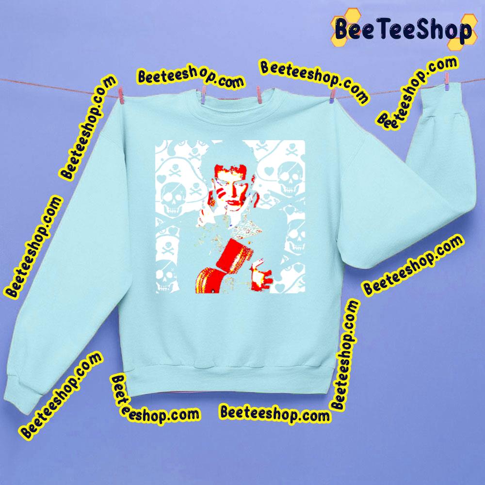 Red White Art Adam Ant Trending Unisex Sweatshirt Red White Art Adam Ant Trending Unisex Sweatshirt