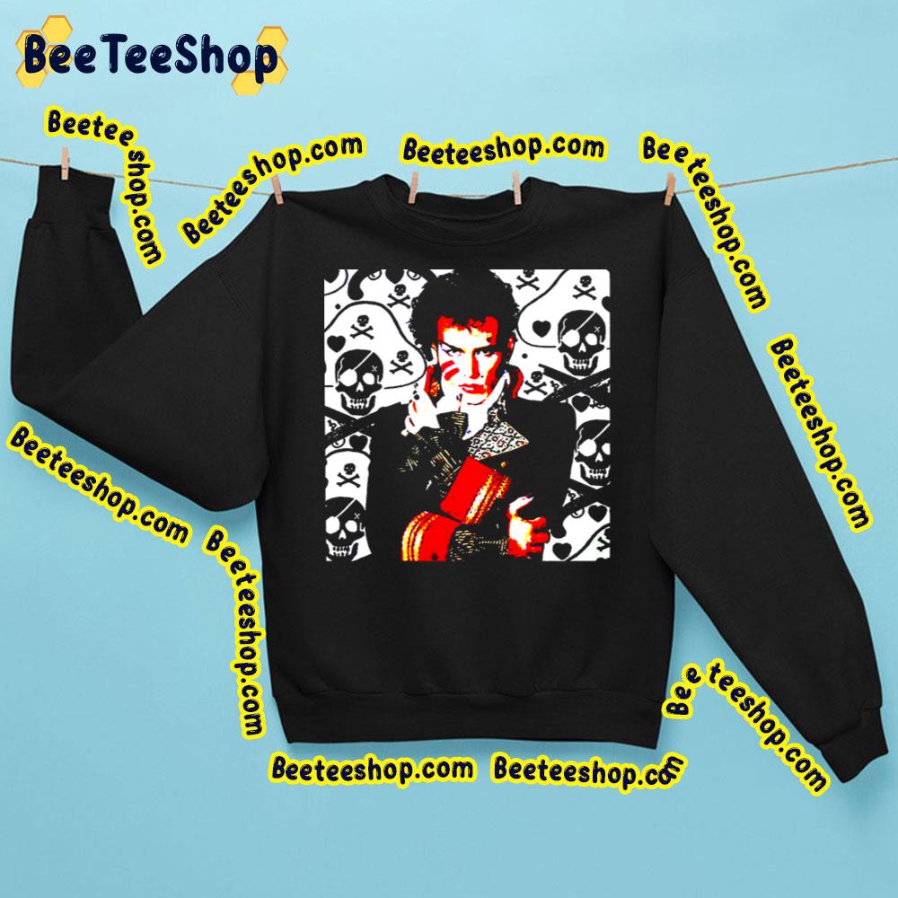 Red White Art Adam Ant Trending Unisex Sweatshirt Red White Art Adam Ant Trending Unisex Sweatshirt