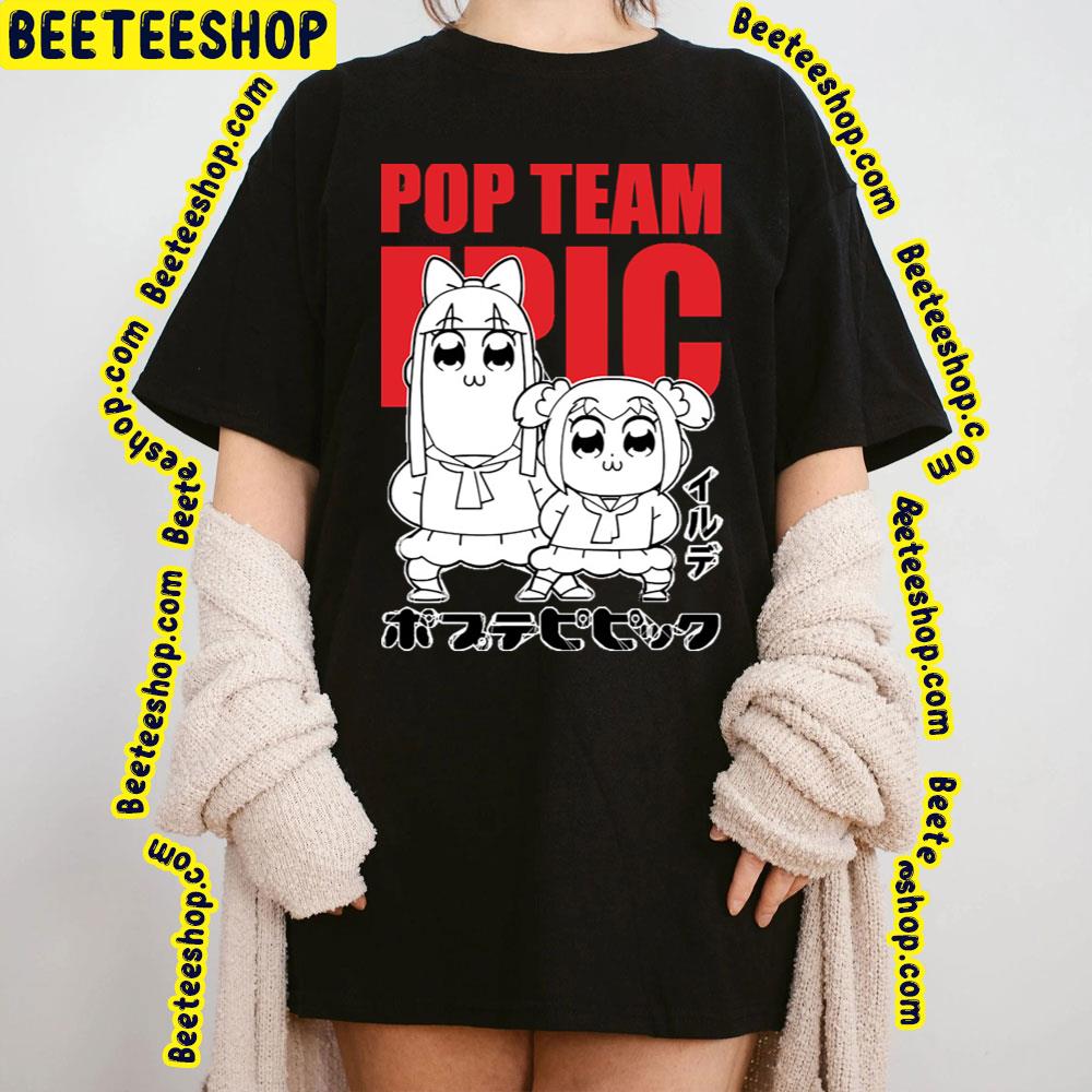 Red White Art Pipimi Popuko Pop Team Epic Trending Unisex T-Shirt Red White Art Pipimi Popuko Pop Team Epic Trending Unisex T-Shirt