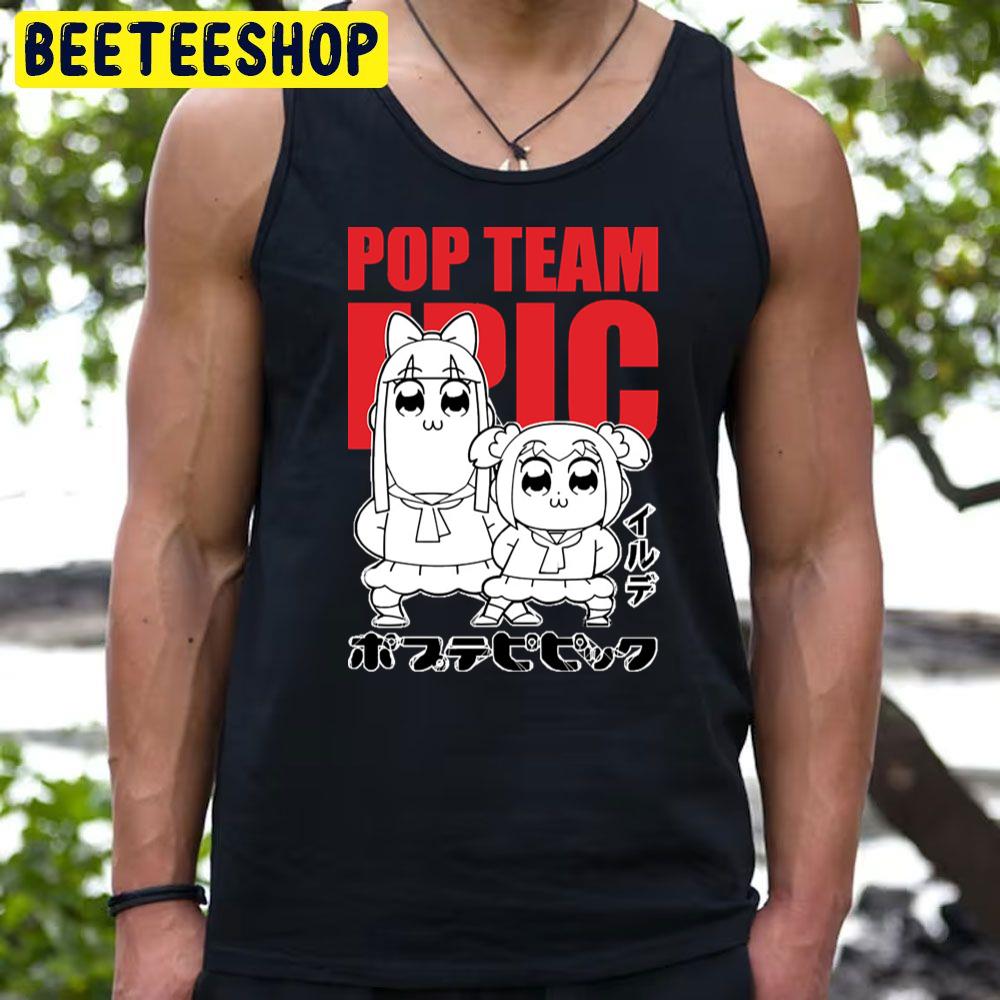 Red White Art Pipimi Popuko Pop Team Epic Trending Unisex T-Shirt Red White Art Pipimi Popuko Pop Team Epic Trending Unisex T-Shirt