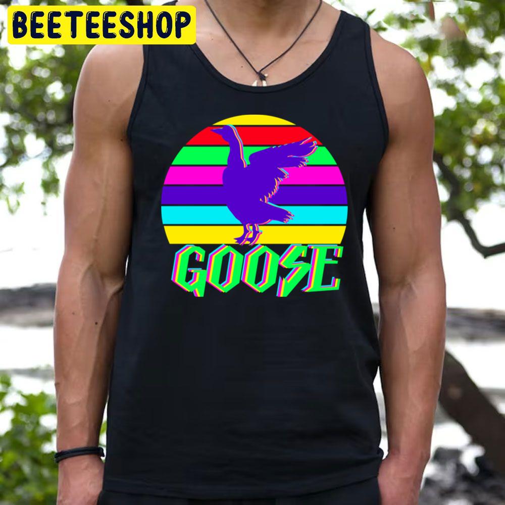 Retro Art Style Neon Goose Trending Unisex T-Shirt Retro Art Style Neon Goose Trending Unisex T-Shirt