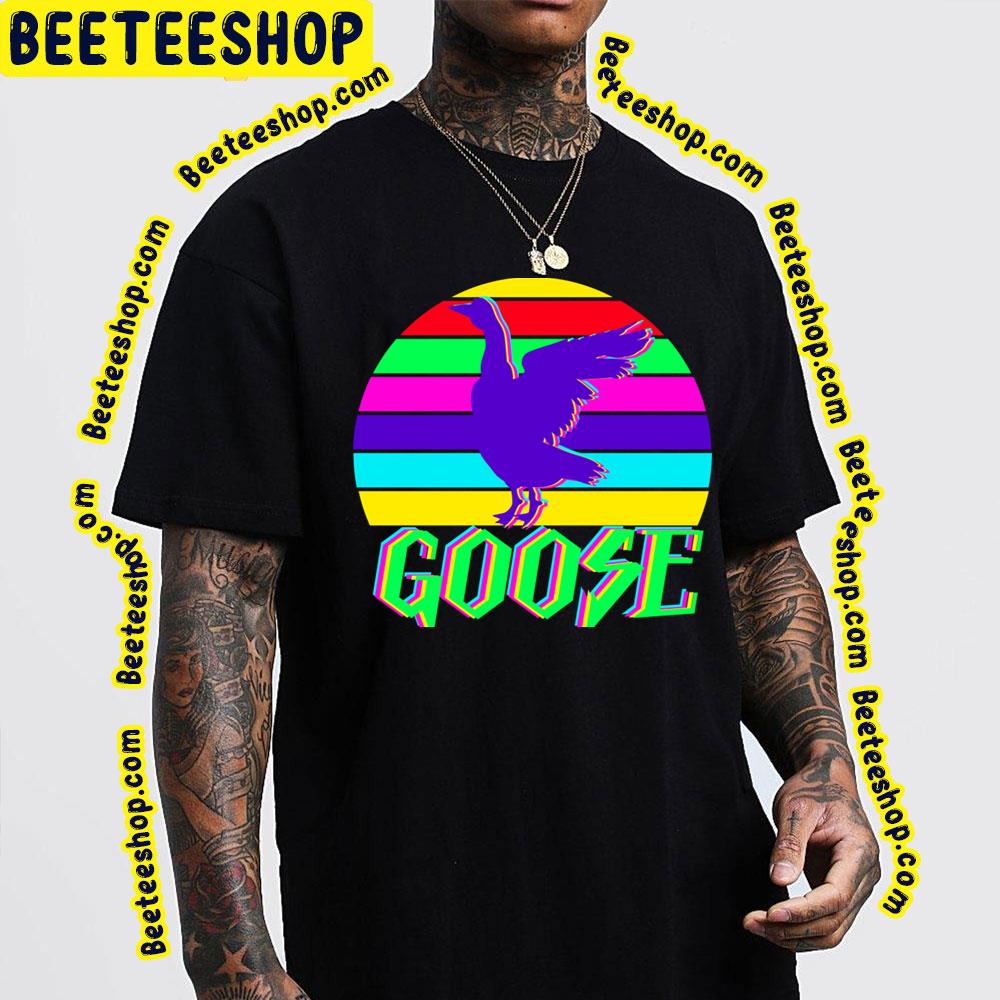 Retro Art Style Neon Goose Trending Unisex T-Shirt Retro Art Style Neon Goose Trending Unisex T-Shirt