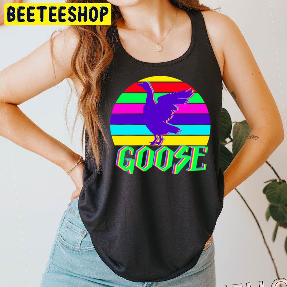 Retro Art Style Neon Goose Trending Unisex T-Shirt Retro Art Style Neon Goose Trending Unisex T-Shirt