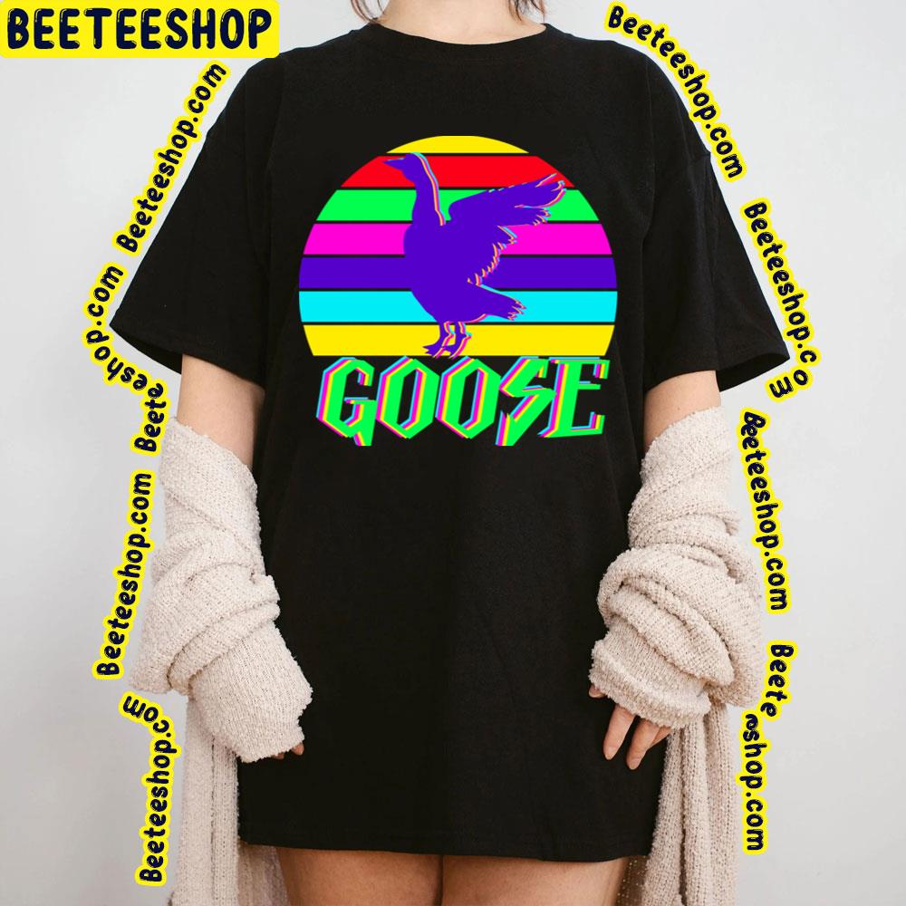Retro Art Style Neon Goose Trending Unisex T-Shirt Retro Art Style Neon Goose Trending Unisex T-Shirt