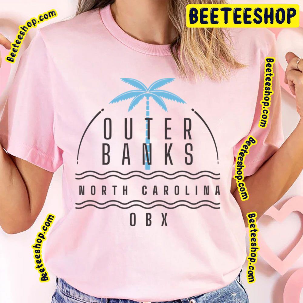Retro Outer Banks Palm Tree Trending Unisex T-Shirt Retro Outer Banks Palm Tree Trending Unisex T-Shirt