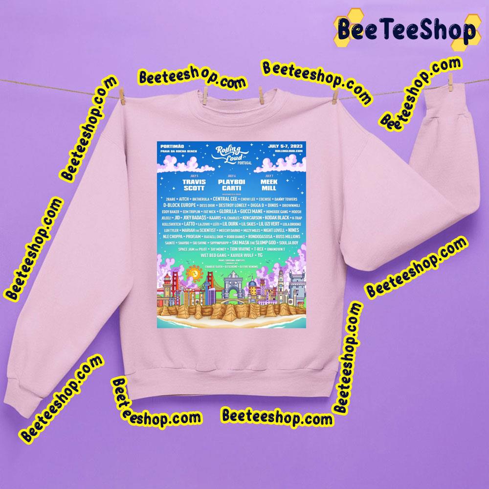 Rolling Loud Portugal July 2023 Trending Unisex Sweatshirt Rolling Loud Portugal July 2023 Trending Unisex Sweatshirt