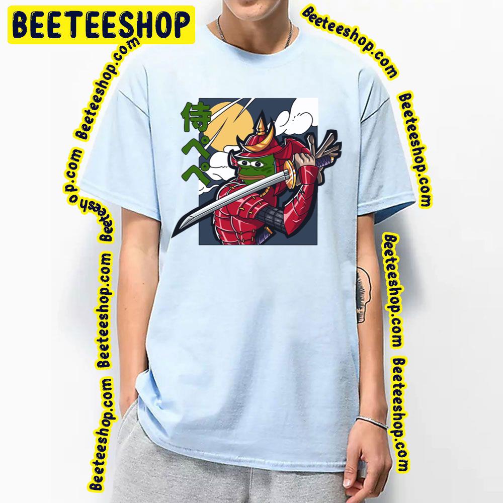 Samurai Pepe Japan Art Trending Unisex T-Shirt Samurai Pepe Japan Art Trending Unisex T-Shirt