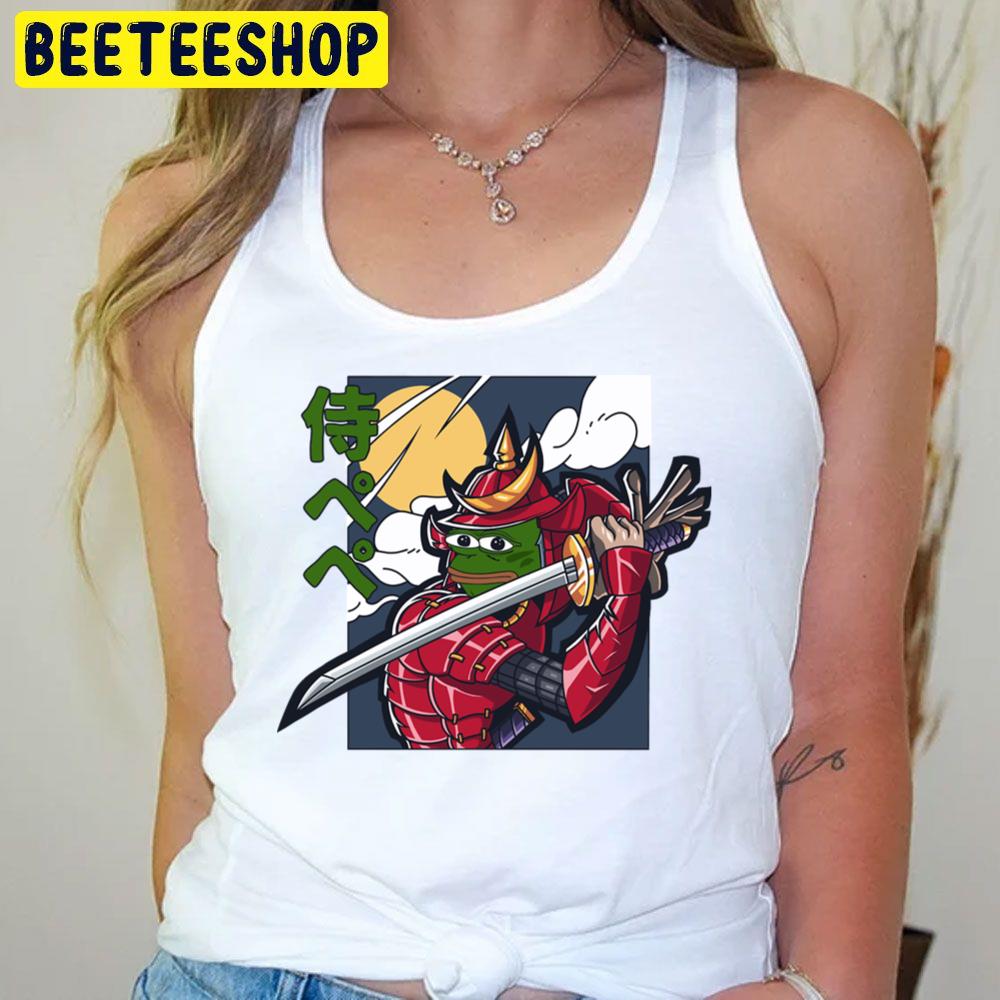 Samurai Pepe Japan Art Trending Unisex T-Shirt Samurai Pepe Japan Art Trending Unisex T-Shirt
