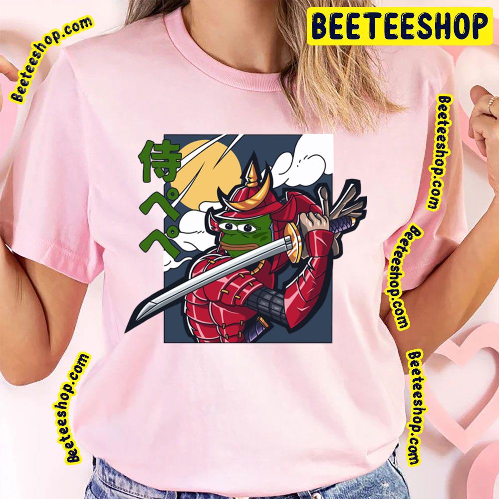 Samurai Pepe Japan Art Trending Unisex T-Shirt Samurai Pepe Japan Art Trending Unisex T-Shirt