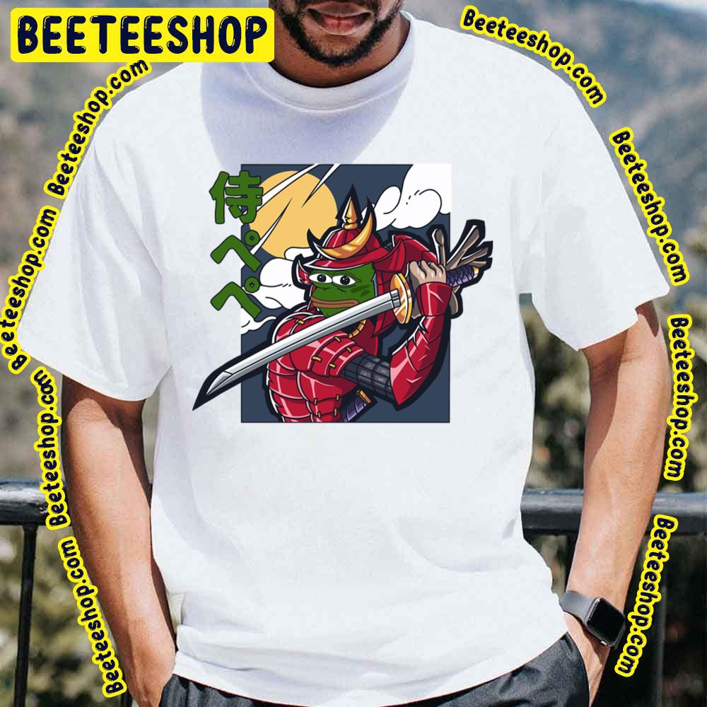 Samurai Pepe Japan Art Trending Unisex T-Shirt Samurai Pepe Japan Art Trending Unisex T-Shirt
