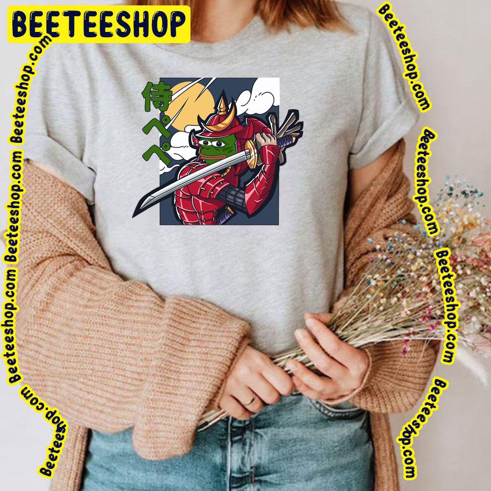 Samurai Pepe Japan Art Trending Unisex T-Shirt Samurai Pepe Japan Art Trending Unisex T-Shirt
