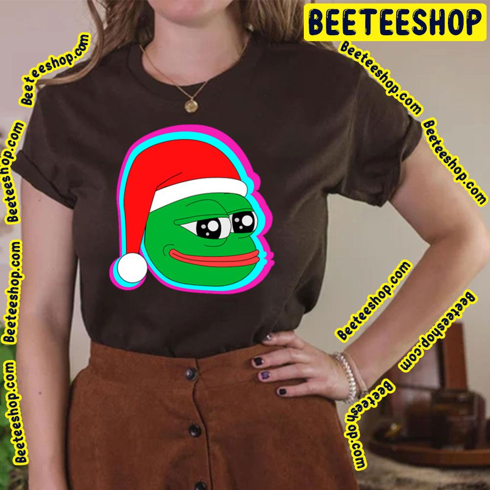 Santa Pepe The Frog Christmas Trending Unisex T-Shirt Santa Pepe The Frog Christmas Trending Unisex T-Shirt