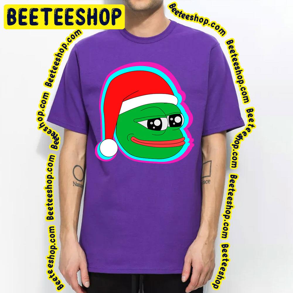 Santa Pepe The Frog Christmas Trending Unisex T-Shirt Santa Pepe The Frog Christmas Trending Unisex T-Shirt