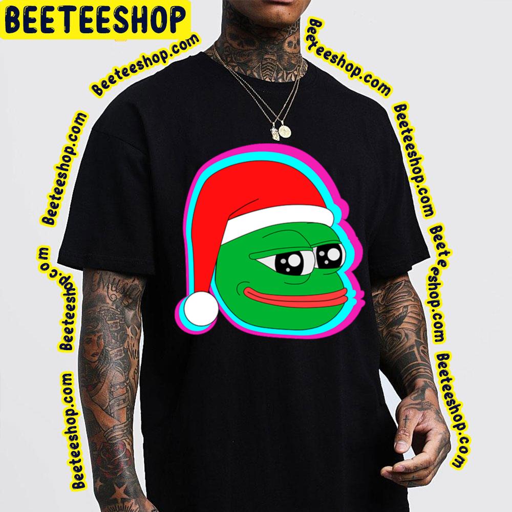 Santa Pepe The Frog Christmas Trending Unisex T-Shirt Santa Pepe The Frog Christmas Trending Unisex T-Shirt