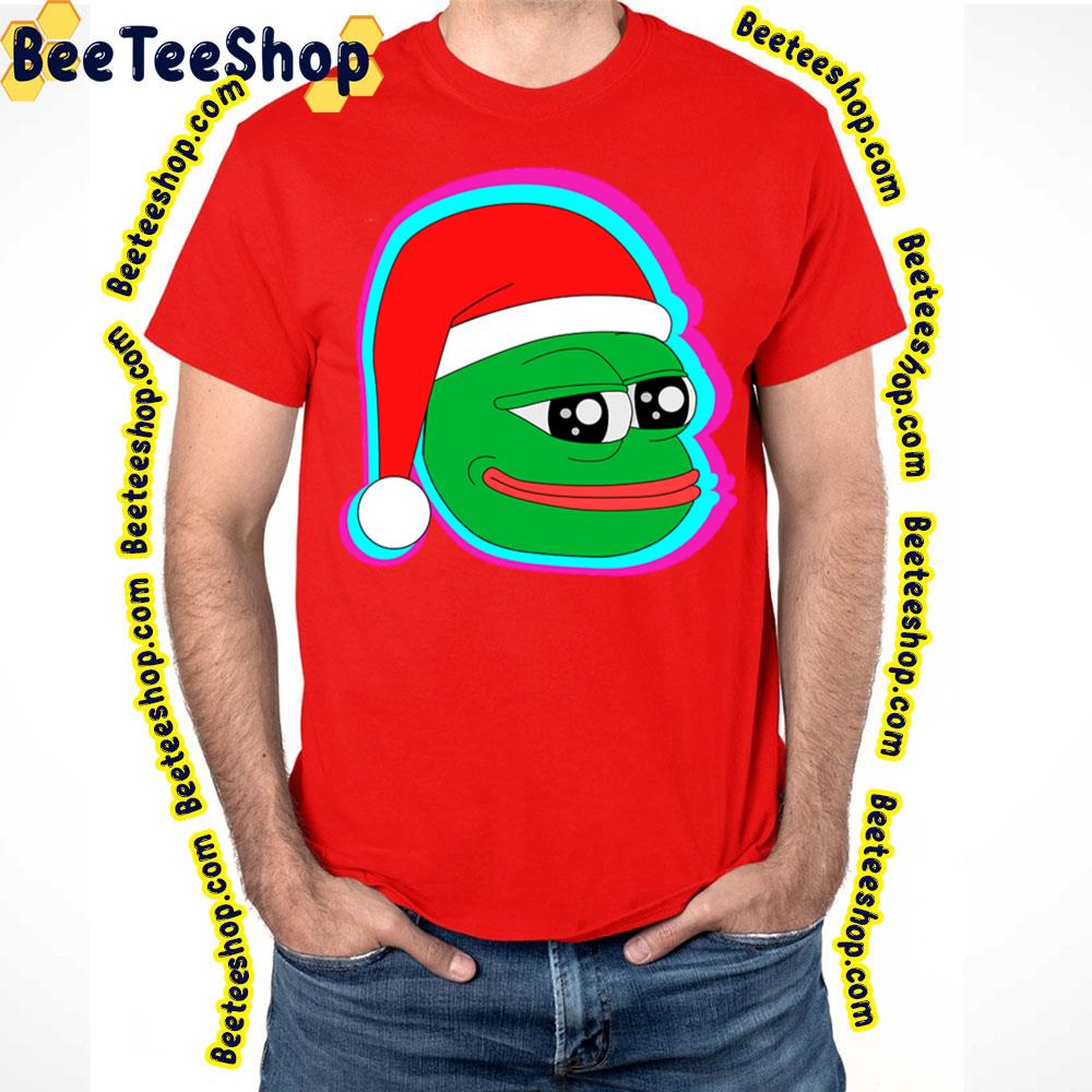 Santa Pepe The Frog Christmas Trending Unisex T-Shirt Santa Pepe The Frog Christmas Trending Unisex T-Shirt
