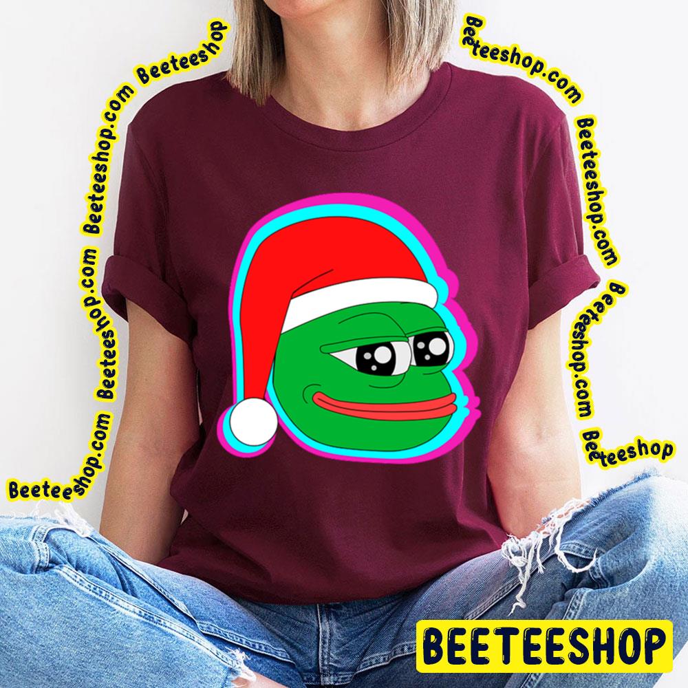Santa Pepe The Frog Christmas Trending Unisex T-Shirt Santa Pepe The Frog Christmas Trending Unisex T-Shirt