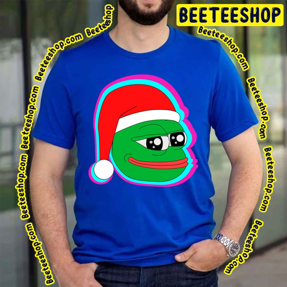 Santa Pepe The Frog Christmas Trending Unisex T-Shirt Santa Pepe The Frog Christmas Trending Unisex T-Shirt