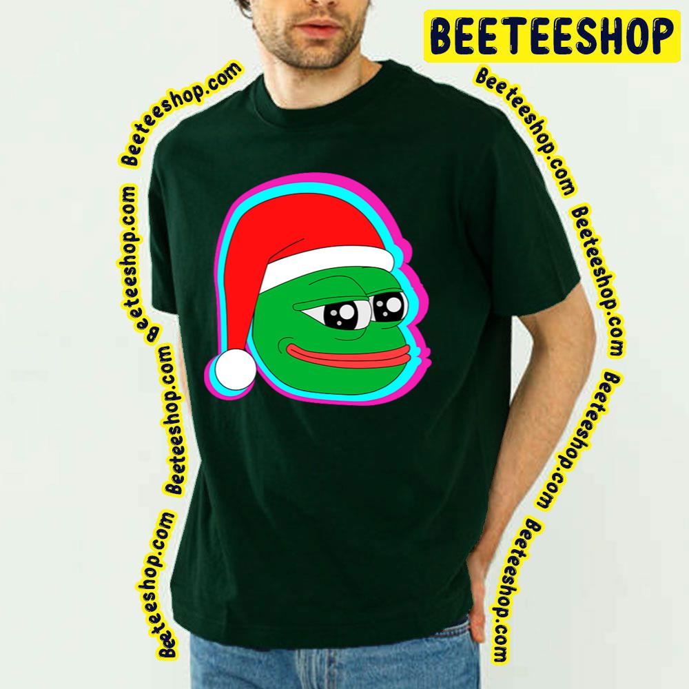 Santa Pepe The Frog Christmas Trending Unisex T-Shirt Santa Pepe The Frog Christmas Trending Unisex T-Shirt