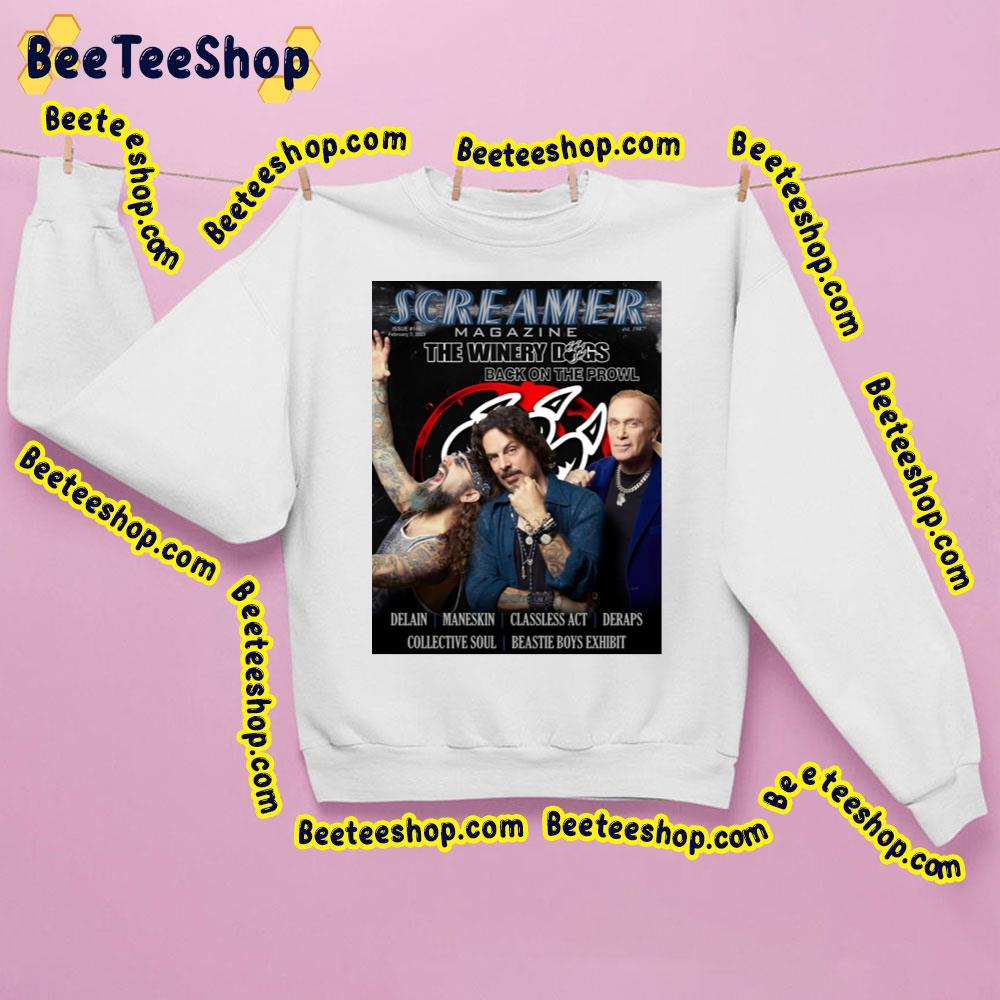 Screamer Magazine The Winery Dogs Back On The Prowl Trending Unisex Sweatshirt Screamer Magazine The Winery Dogs Back On The Prowl Trending Unisex Sweatshirt