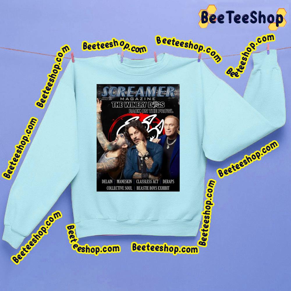 Screamer Magazine The Winery Dogs Back On The Prowl Trending Unisex Sweatshirt Screamer Magazine The Winery Dogs Back On The Prowl Trending Unisex Sweatshirt