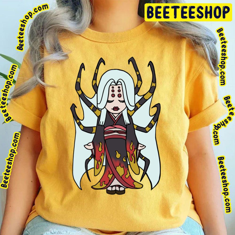 Spider Yokai Jorōgumo Playing Shamisen Chibi Monster Girls Series I Trending Unisex T-Shirt Spider Yokai Jorōgumo Playing Shamisen Chibi Monster Girls Series I Trending Unisex T-Shirt