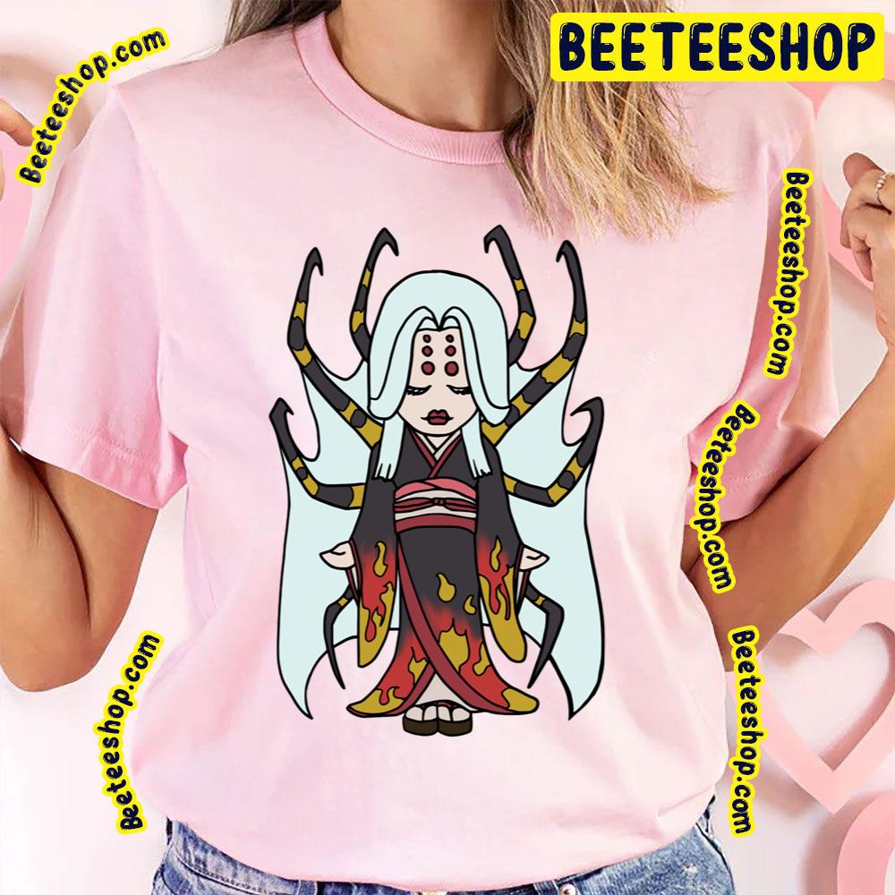 Spider Yokai Jorōgumo Playing Shamisen Chibi Monster Girls Series I Trending Unisex T-Shirt Spider Yokai Jorōgumo Playing Shamisen Chibi Monster Girls Series I Trending Unisex T-Shirt