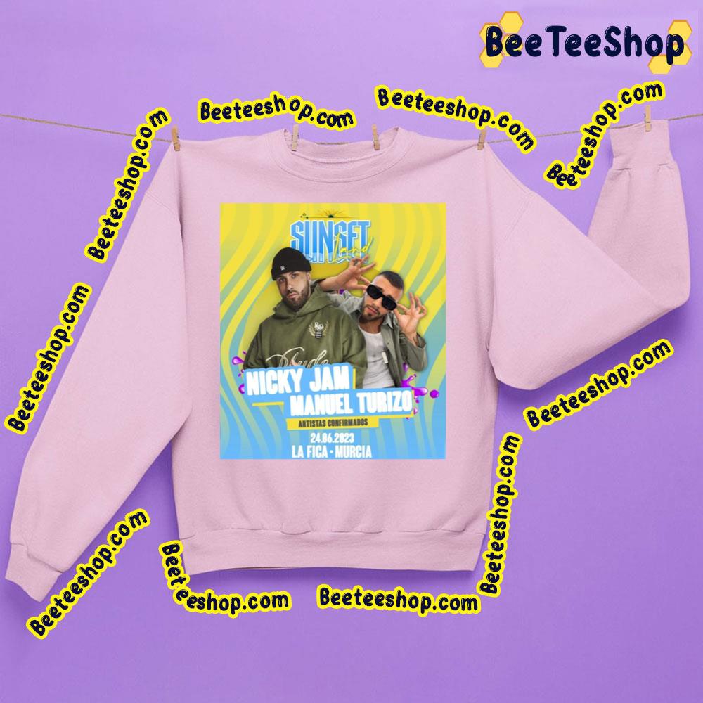 Sunset Land Nicky Jam Manuel Turizo 2023 Trending Unisex Sweatshirt Sunset Land Nicky Jam Manuel Turizo 2023 Trending Unisex Sweatshirt