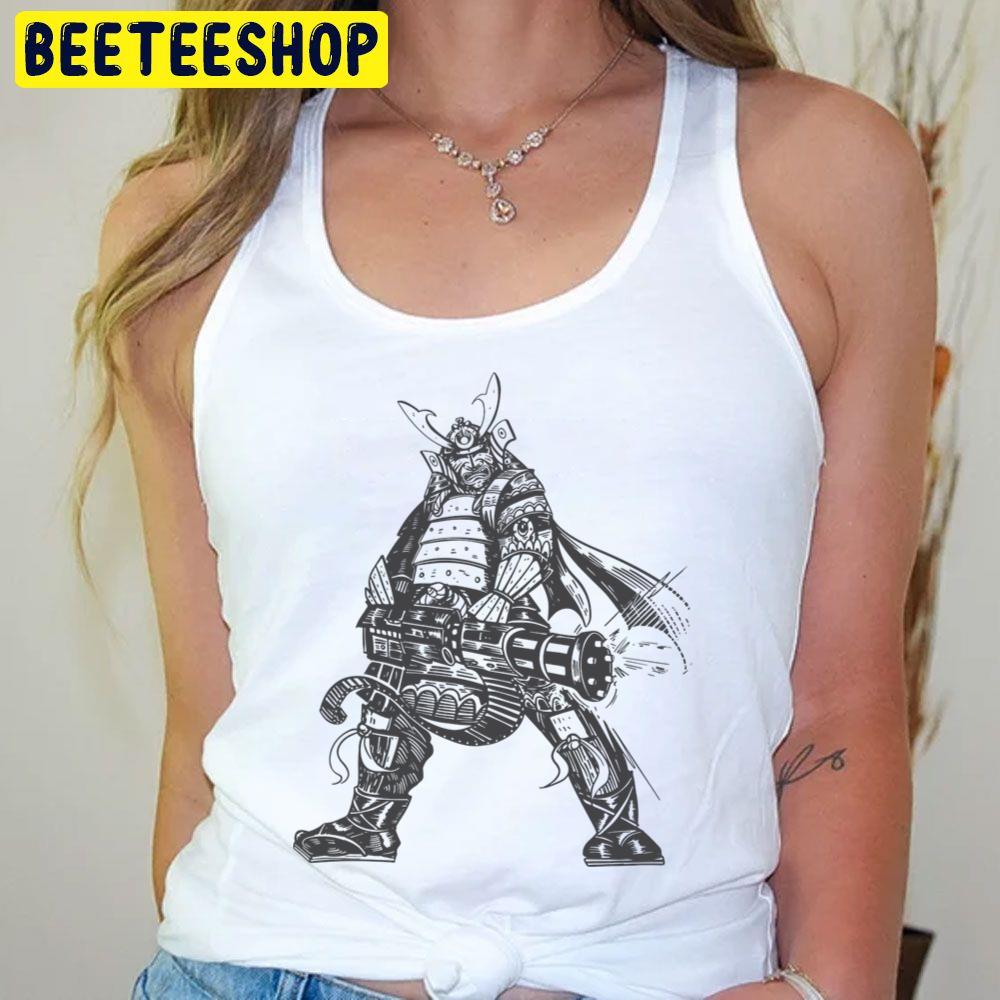 Super Samurai Warrior With Rapid Fire Gun Trending Unisex T-Shirt Super Samurai Warrior With Rapid Fire Gun Trending Unisex T-Shirt