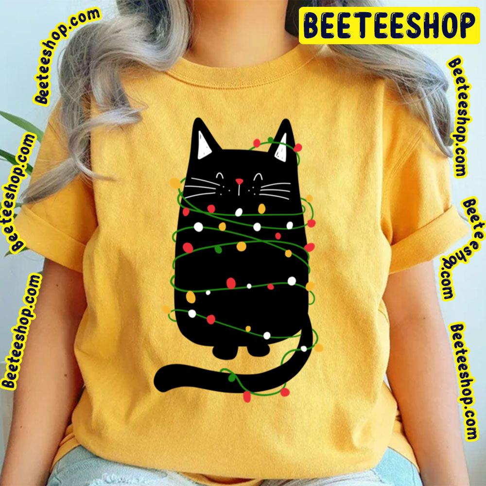 The Christmas Light Cat Return Trending Unisex T-Shirt The Christmas Light Cat Return Trending Unisex T-Shirt