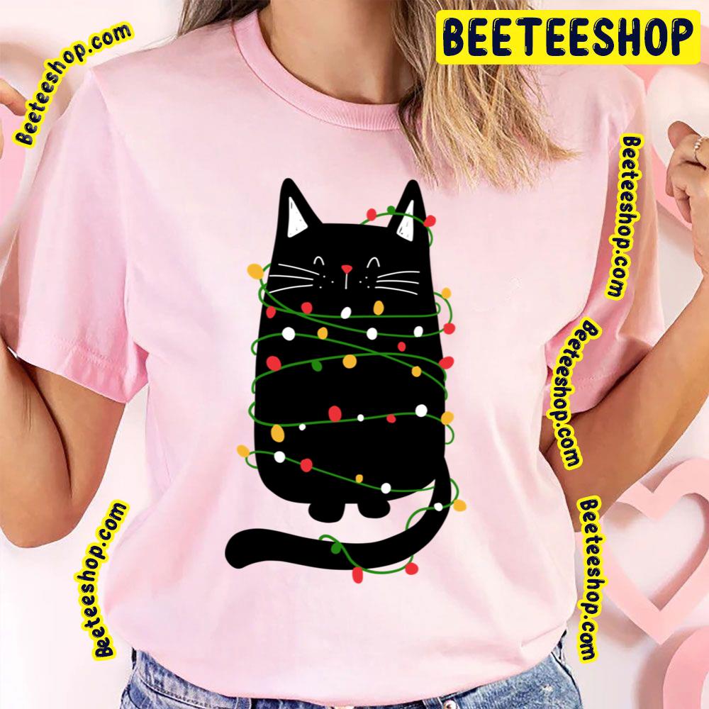 The Christmas Light Cat Return Trending Unisex T-Shirt The Christmas Light Cat Return Trending Unisex T-Shirt