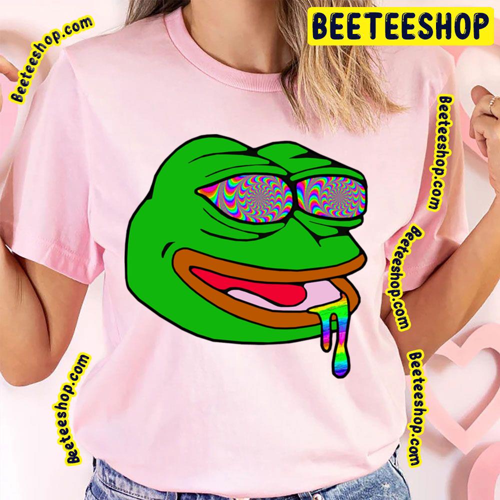 Trippy Pepe Psychedelic Frog Trending Unisex T-Shirt Trippy Pepe Psychedelic Frog Trending Unisex T-Shirt