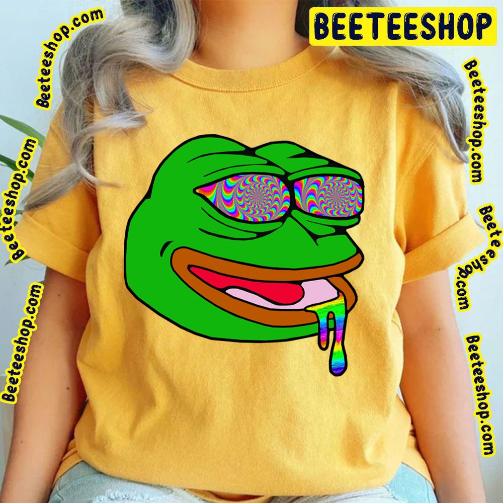 Trippy Pepe Psychedelic Frog Trending Unisex T-Shirt Trippy Pepe Psychedelic Frog Trending Unisex T-Shirt
