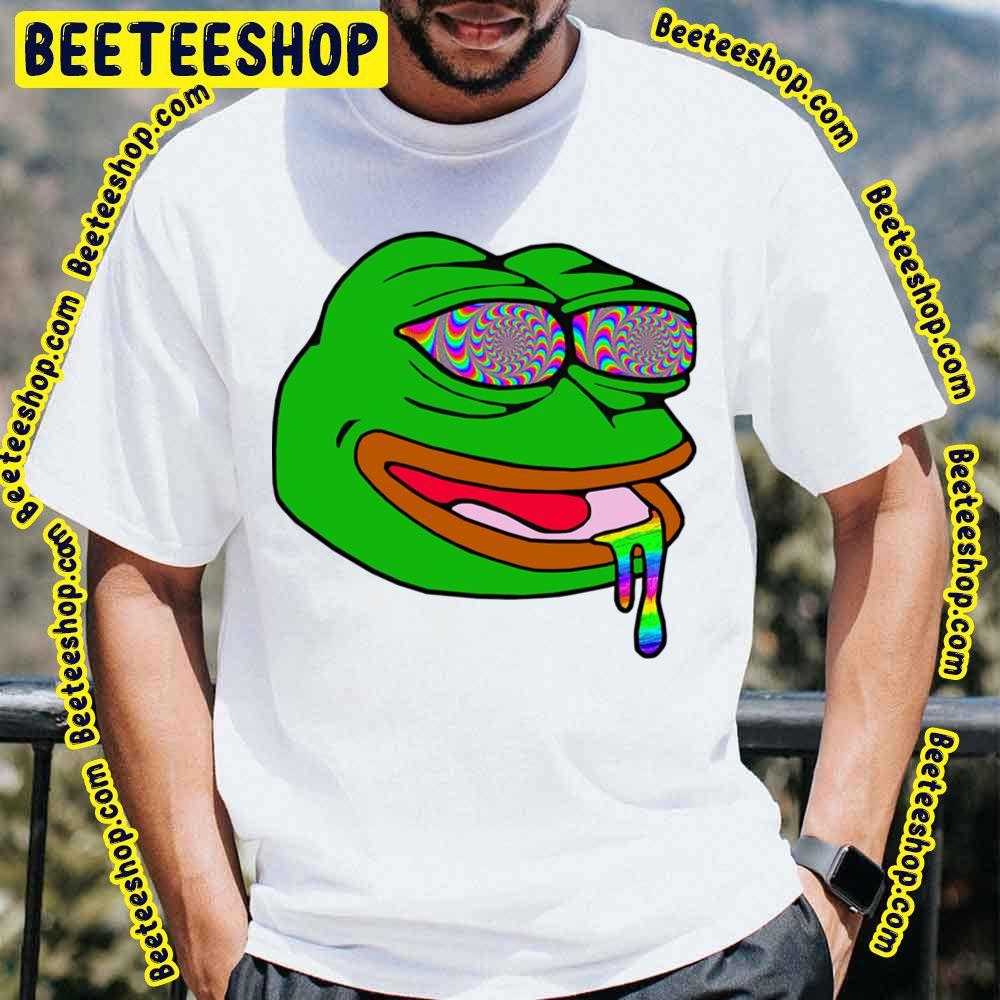 Trippy Pepe Psychedelic Frog Trending Unisex T-Shirt Trippy Pepe Psychedelic Frog Trending Unisex T-Shirt