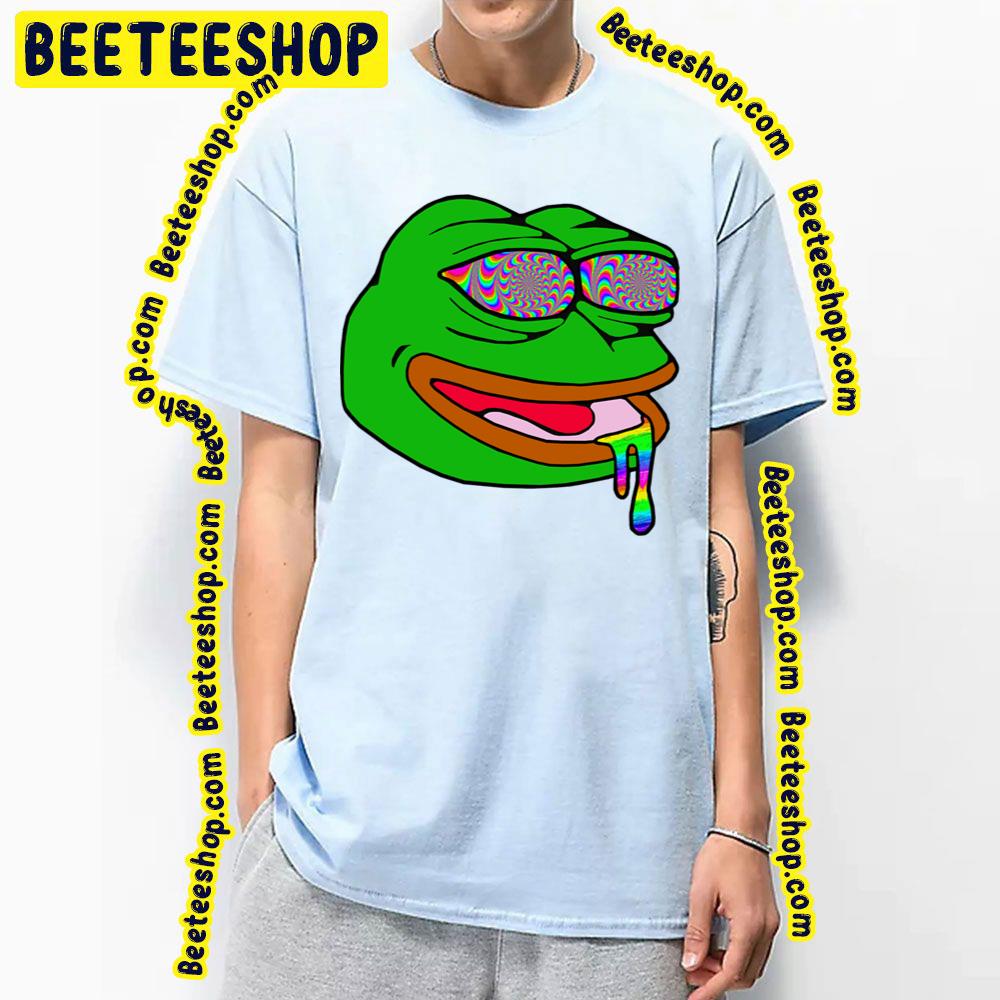 Trippy Pepe Psychedelic Frog Trending Unisex T-Shirt Trippy Pepe Psychedelic Frog Trending Unisex T-Shirt