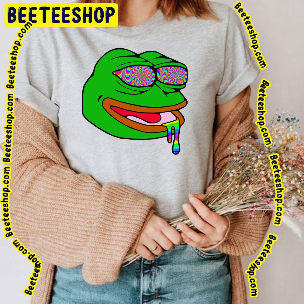 Trippy Pepe Psychedelic Frog Trending Unisex T-Shirt Trippy Pepe Psychedelic Frog Trending Unisex T-Shirt
