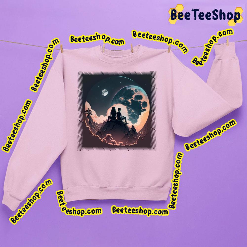 Under Big Moon Trending Unisex Sweatshirt Under Big Moon Trending Unisex Sweatshirt