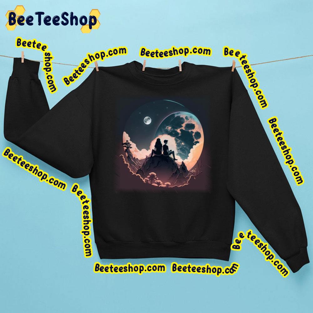 Under Big Moon Trending Unisex Sweatshirt Under Big Moon Trending Unisex Sweatshirt